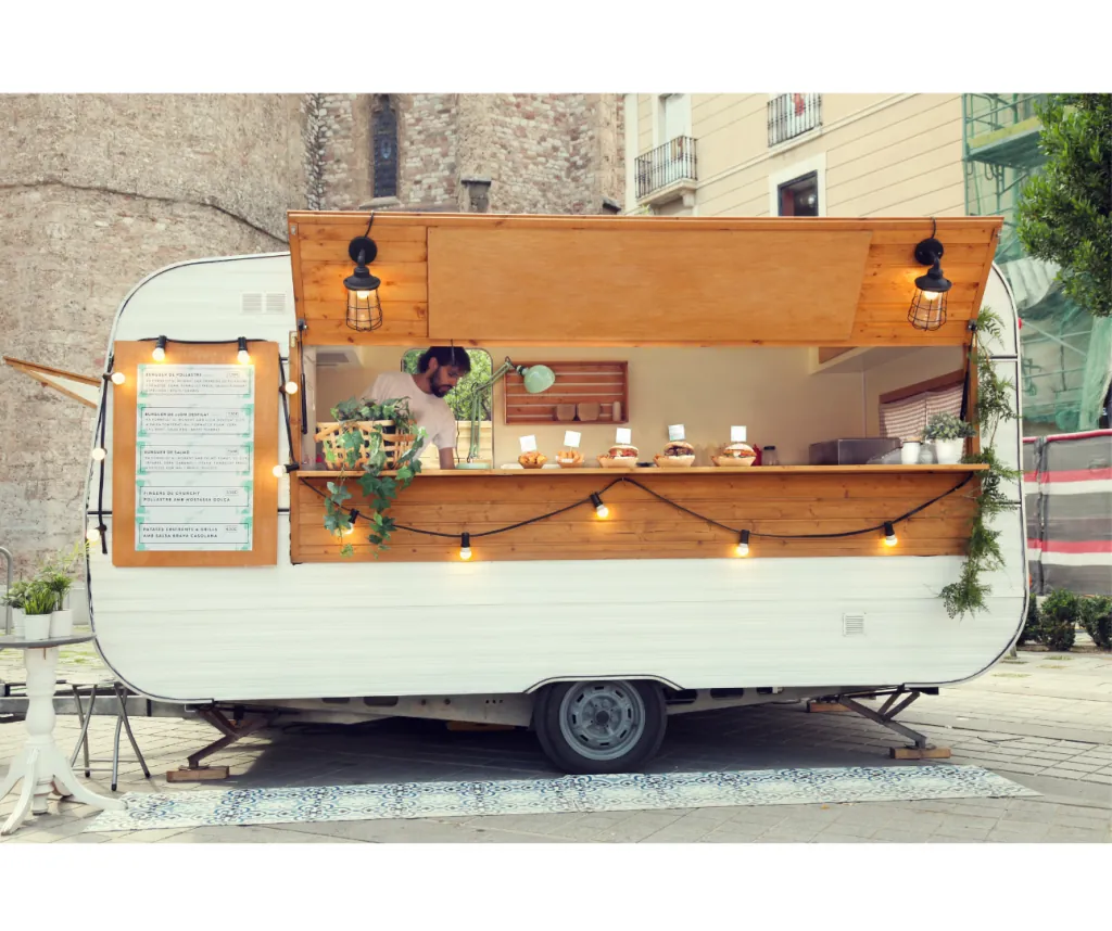 Food truck ICLATE prêt à servir lors d’un événement
